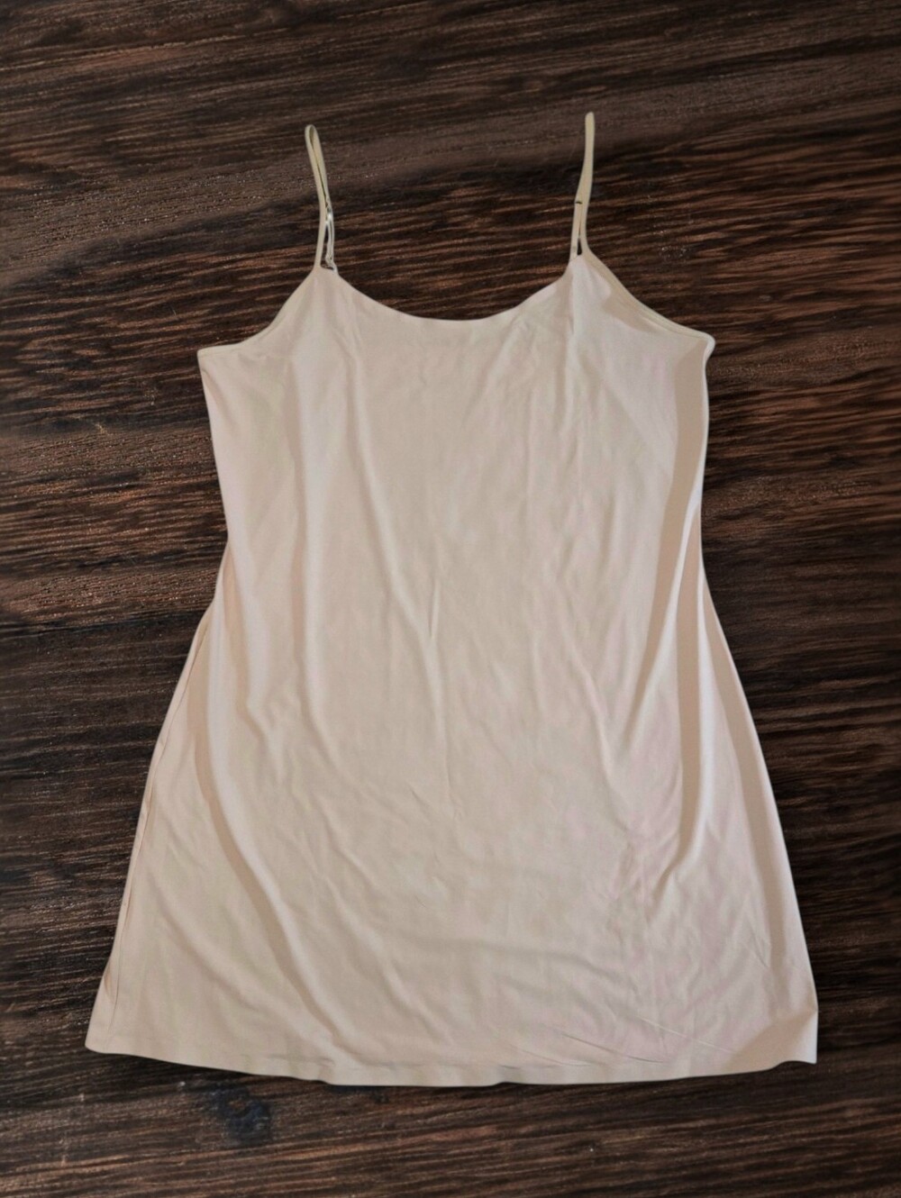 Nordstrom Rack Full Slip Mini Camisole No-Show Beige Smoke M